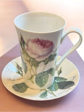 Redoute Roses Roy Kirkham Coffee Cup & Saucer Set